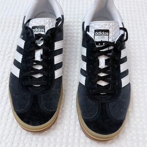 Adidas Women’s Gazelle Bold Black and White Sneakers